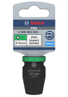 Bosch PRO Impact Socket, 1/2", 10 mm, Standard