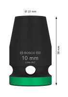 Bosch PRO Impact Socket, 1/2", 10 mm, Standard