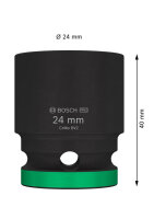 Bosch PRO Impact Socket, 1/2", 24 mm, Standard