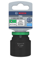 Bosch PRO Impact Socket, 1/2", 27 mm, Standard