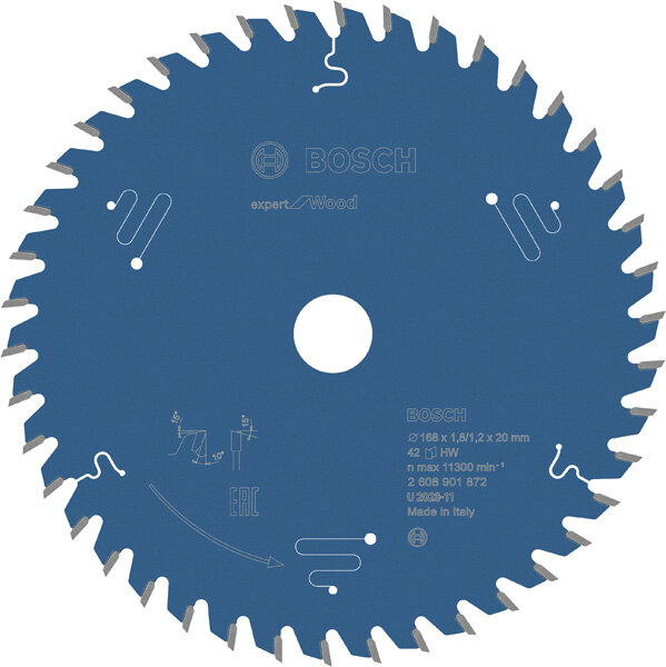 Bosch Expert for Wood Kreissägeblatt, 168x20x1.8/1.2 mm, 42 Zähne