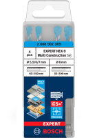 Bosch EXPERT HEX-9 Multi Construction Bohrer-Set, 5,5/6/7/8 mm, 4-tlg.