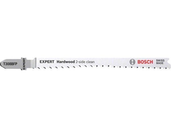 Bosch EXPERT Hardwood 2-side clean T308BFP Stichsägeblatt, 2 Stück