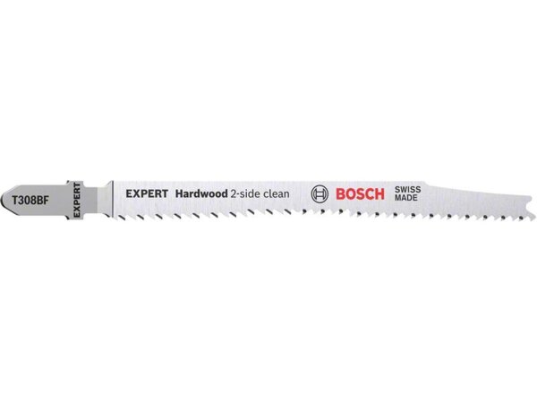 Bosch EXPERT Hardwood 2-side clean T308BF Stichsägeblatt, 2 Stück