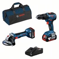 Bosch Combo Kit 18V kit: GSB + GWS + 2 x GBA 4.0Ah + GAL...