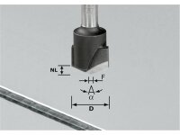 Festool V-Nutfräser HW S8 D18-135°/Alu