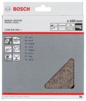 Bosch Polierfilz für Exzenterschleifer, hart, Klett,...