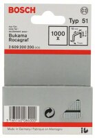 Bosch Flachdrahtklammer Typ 51, 10 x 1 x 6 mm, 1000er-Pack