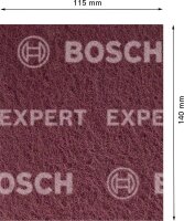 Bosch EXPERT N880 Vliespad zum Handschleifen, 115 x 140 mm, Allzweck, 2 Stk.