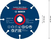 Bosch EXPERT Carbide Multi Wheel Trennscheibe, 76 mm, 10 mm. für Mini-Winkelschleifer