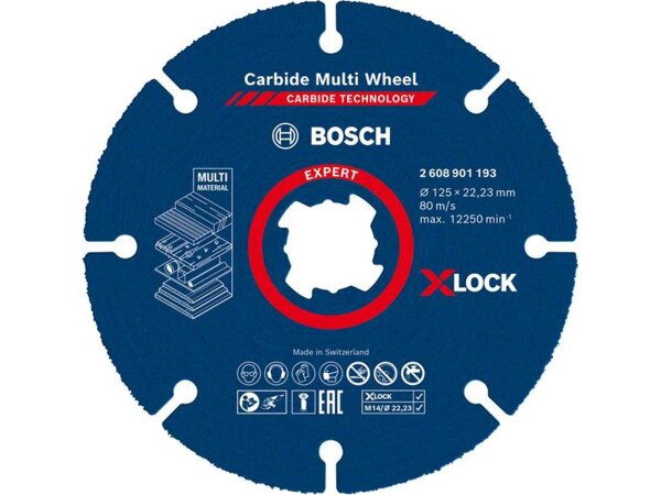 Bosch EXPERT Carbide Multi Wheel X-LOCK Trennscheibe, 125 mm, 22,23 mm