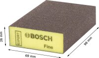 Bosch EXPERT S471 Standard Block, 97 x 69 x 26 mm, fein, 20-tlg. Für Handschleifen