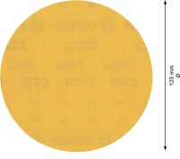 Bosch EXPERT C470 Schleifpap. o. Lö. f. Winkelschl. und Bohrer, 125 mm, G 400, 50-tlg.