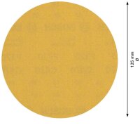 Bosch EXPERT C470 Schleifpap. o. Lö. f. Winkelschl. und Bohrer, 125 mm, G 320, 50-tlg.