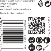 Bosch EXPERT C470 Schleifp. mit 19 Löchern für Trockenbauschl., 225 mm, K 100, 25 Stk.