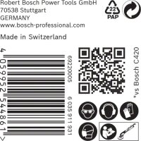 Bosch EXPERT C470 Schleifp. mit 19 Löchern für Trockenbauschl., 225 mm, K 80, 25 Stk.