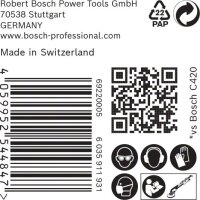 Bosch EXPERT C470 Schleifp. mit 19 Löchern für Trockenbauschl., 225 mm, K 40, 25 Stk.