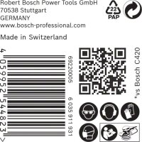 Bosch EXPERT C470 Schleifpapier Mehrloch für Exzenterschleifer, 150 mm, K 320, 50-tlg.