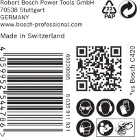 Bosch EXPERT C470 Schleifpapier Mehrloch für Exzenterschleifer, 150 mm, K 150, 50-tlg.