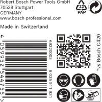 Bosch EXPERT C470 Schleifpapier Mehrloch für Exzenterschleifer, 150 mm, K 80, 50-tlg.