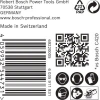 Bosch EXPERT C470 Schleifpapier Mehrloch für Exzenterschleifer, 150 mm, K 40, 50-tlg.