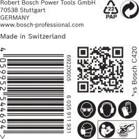 Bosch EXPERT C470 Schleifpapier Mehrloch für Exzenterschleifer, 125 mm, K 220, 50-tlg.