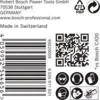 Bosch EXPERT C470 Schleifpapier Mehrloch für Exzenterschleifer, 125 mm, K 100, 50-tlg.