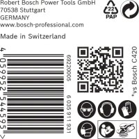 Bosch EXPERT C470 Schleifp. mit 8 Löchern für Exzenterschl., 125 mm, K 220, 50-tlg.