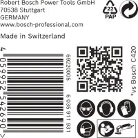 Bosch EXPERT C470 Schleifpapier für Deltaschleifer, 93 mm, K 180, 50 Stück