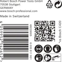 Bosch EXPERT C470 Schleifpapier für Deltaschleifer, 93 mm, K 60, 50 Stück