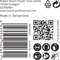 Bosch EXPERT C470 Schleifp. mit 6 Löchern für Exzenterschl., 150 mm, K 320, 50-tlg.