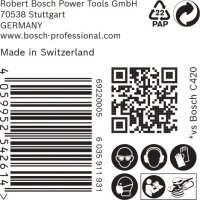 Bosch EXPERT C470 Schleifp. mit 6 Löchern für Exzenterschl., 150 mm, K 240, 50-tlg.