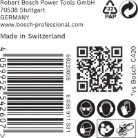 Bosch EXPERT C470 Schleifp. mit 6 Löchern für Exzenterschl., 150 mm, K 180, 50-tlg.