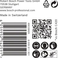 Bosch EXPERT C470 Schleifp. mit 6 Löchern für Exzenterschl., 150 mm, K 120, 50-tlg.