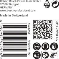 Bosch EXPERT C470 Schleifp. mit 6 Löchern für Exzenterschl., 150 mm, K 100, 50-tlg.