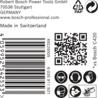 Bosch EXPERT C470 Schleifpapier mit 6 Löchern für Exzenterschl., 150 mm, K 40, 50-tlg.