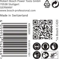 Bosch EXPERT C470 Schleifp. mit 8 Löchern für Exzenterschl., 125 mm, K 400, 50-tlg.