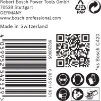 Bosch EXPERT C470 Schleifp. mit 8 Löchern für Exzenterschl., 125 mm, K 320, 50-tlg.