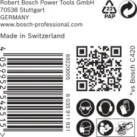 Bosch EXPERT C470 Schleifp. mit 8 Löchern für Exzenterschl., 125 mm, K 240, 50-tlg.