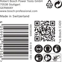 Bosch EXPERT C470 Schleifp. mit 8 Löchern für Exzenterschl., 125 mm, K 120, 50-tlg.