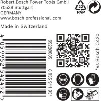 Bosch EXPERT C470 Schleifp. mit 8 Löchern für Exzenterschl., 125 mm, K 100, 50-tlg.