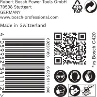 Bosch EXPERT M480 Schleifnetz für Schwingschleifer, 115 x 230 mm, K 220, 50-tlg.