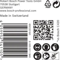 Bosch EXPERT M480 Schleifnetz für Schwingschleifer, 115 x 230 mm, K 120, 50-tlg.