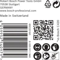 Bosch EXPERT M480 Schleifnetz für Schwingschleifer, 93 x 186 mm, K 320, 50-tlg.