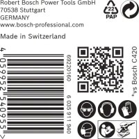 Bosch EXPERT M480 Schleifnetz für Schwingschleifer, 93 x 186 mm, K 220, 50-tlg.