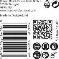 Bosch EXPERT M480 Schleifnetz für Schwingschleifer, 93 x 186 mm, K 180, 50-tlg.