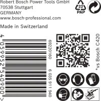 Bosch EXPERT M480 Schleifnetz für Schwingschleifer, 93 x 186 mm, K 80, 50-tlg.