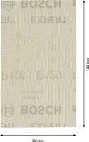 Bosch EXPERT M480 Schleifnetz für Schwingschleifer, 80 x 133 mm, K 120, 10er-Pack