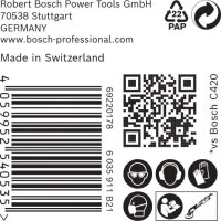 Bosch EXPERT M480 Schleifnetz für Trockenbauschleifer, 225 mm, K 400, 25 Stk.