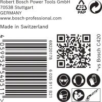 Bosch EXPERT M480 Schleifnetz für Trockenbauschleifer, 225 mm, K 240, 25 Stk.